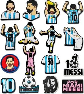 16 Pcs Sports Shoe Charms Soccer Pins Charms Football Charm Decoration for Clog