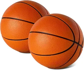 5 Foam Mini Basketball for Pro Mini Basketball Hoop, 2 Pack | Safe & Quiet Small Basketball for Over The Door Mini Hoop Basketball Sets