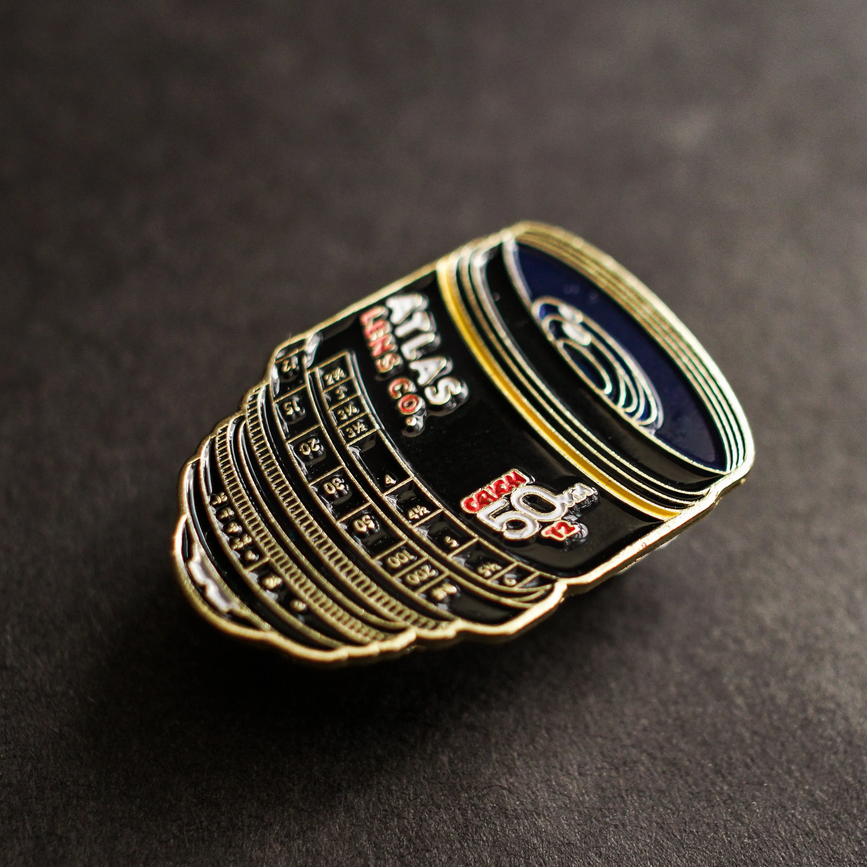 50mm Lens Enamel Pin