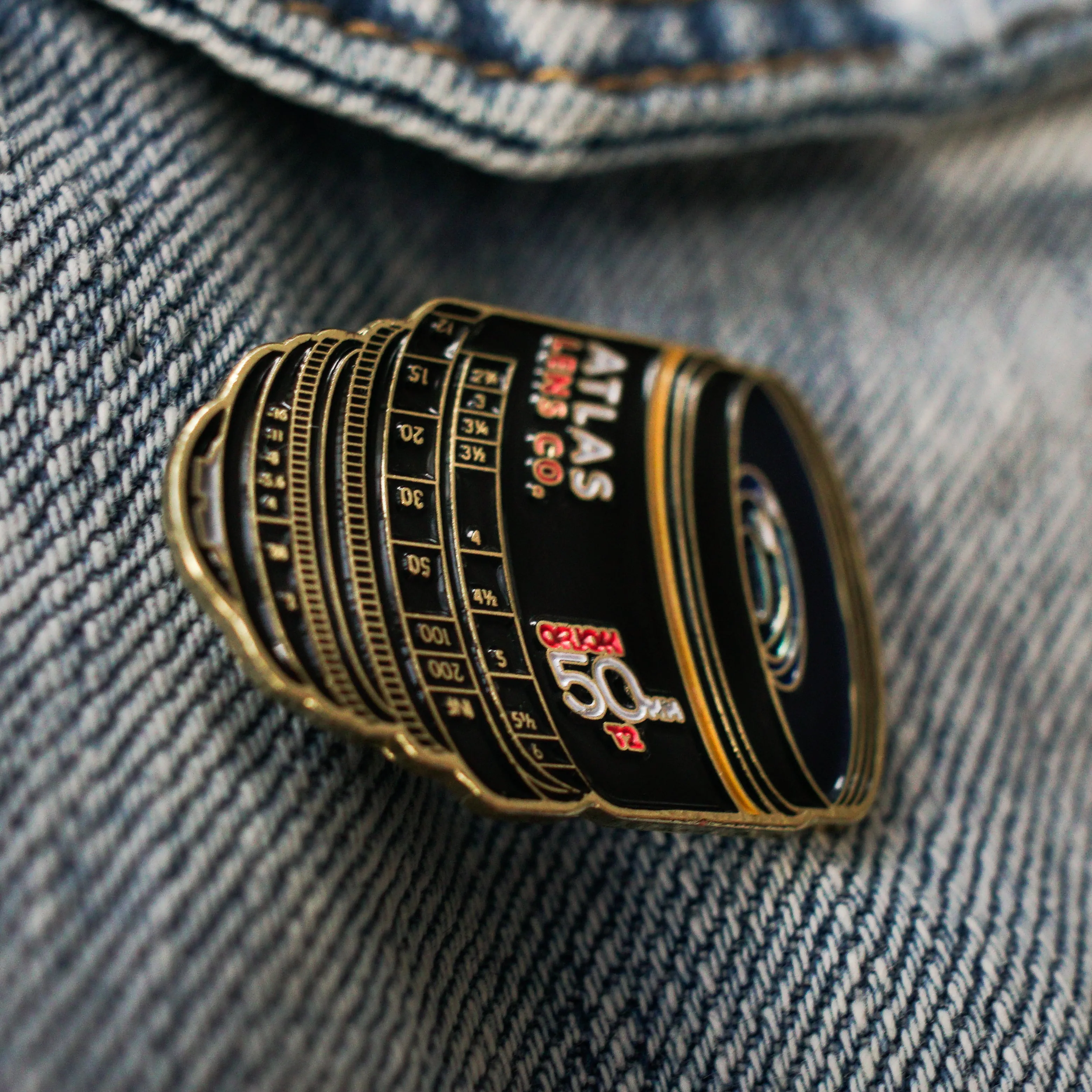 50mm Lens Enamel Pin