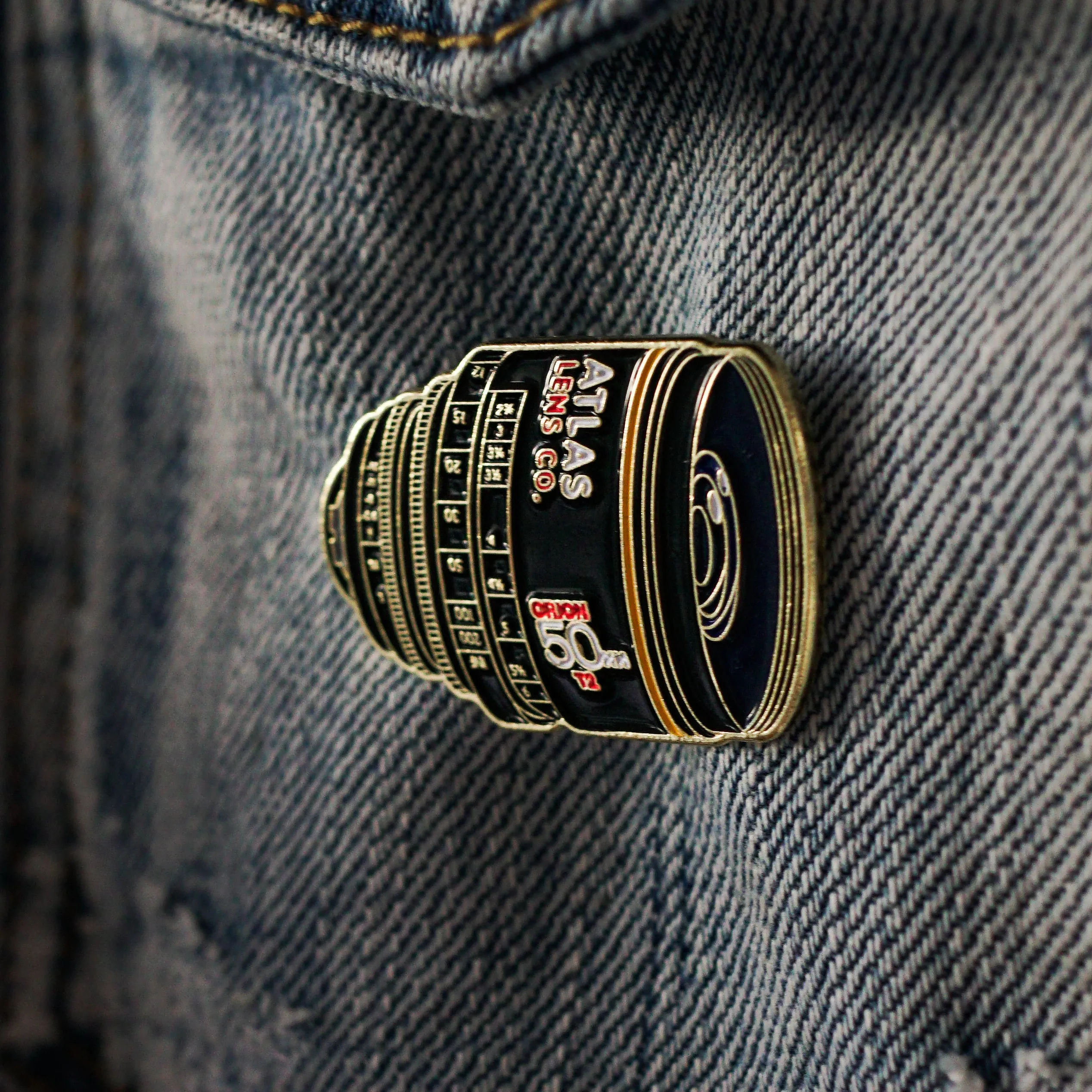 50mm Lens Enamel Pin
