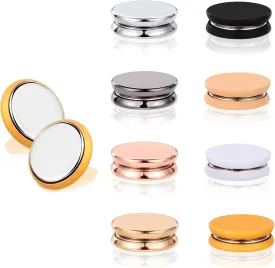 8Pcs Hijab Magnetic Pins, Strong Clothes Hijab Magnets Multi-Purpose Colorful Magnetic Scarf Clasp Pinless Brooch Hijab Pins Buttons for Women Clothing Dress Scarves (Matte Plating)