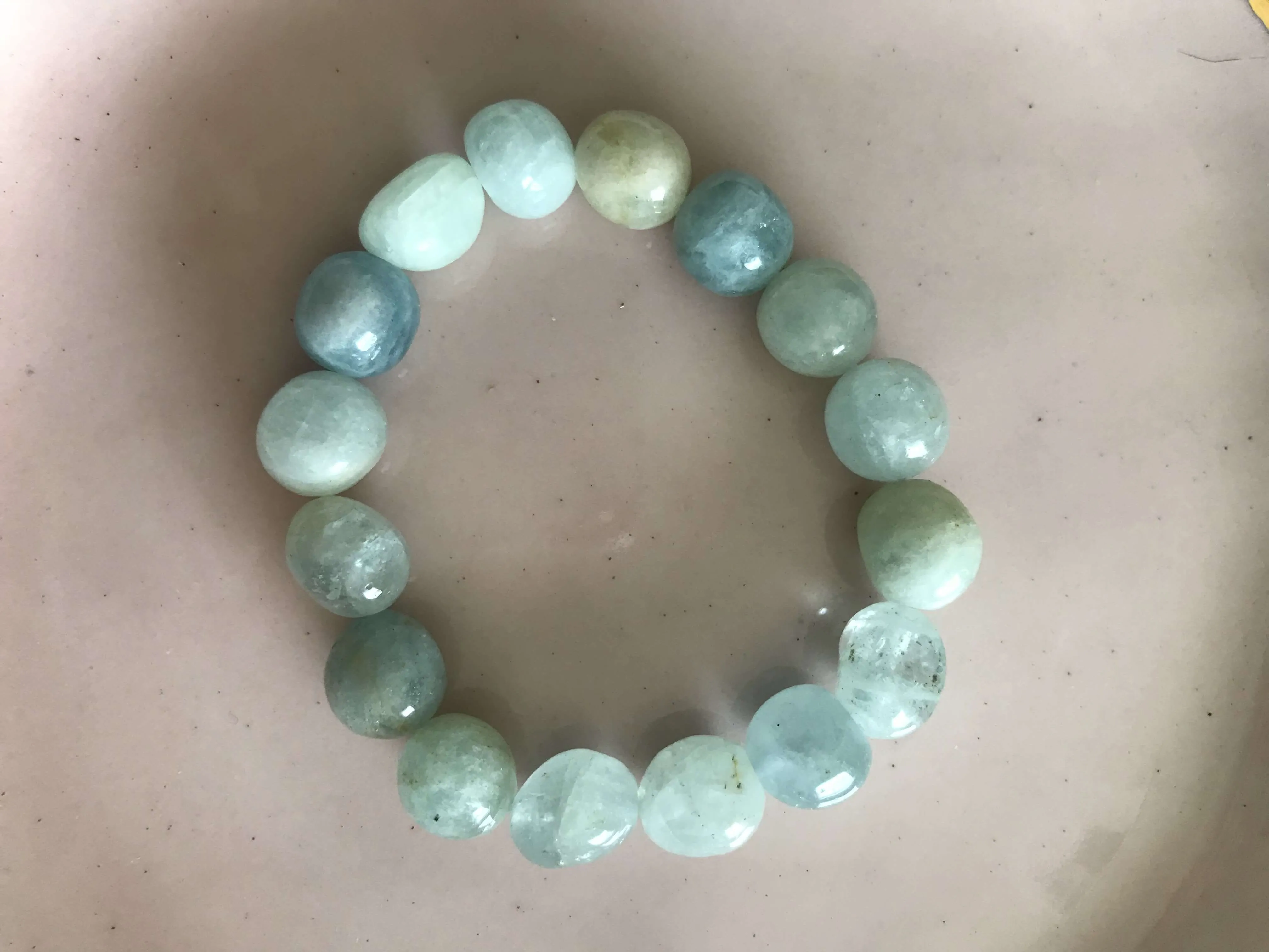 Aquamarine Green Crystal Bracelet