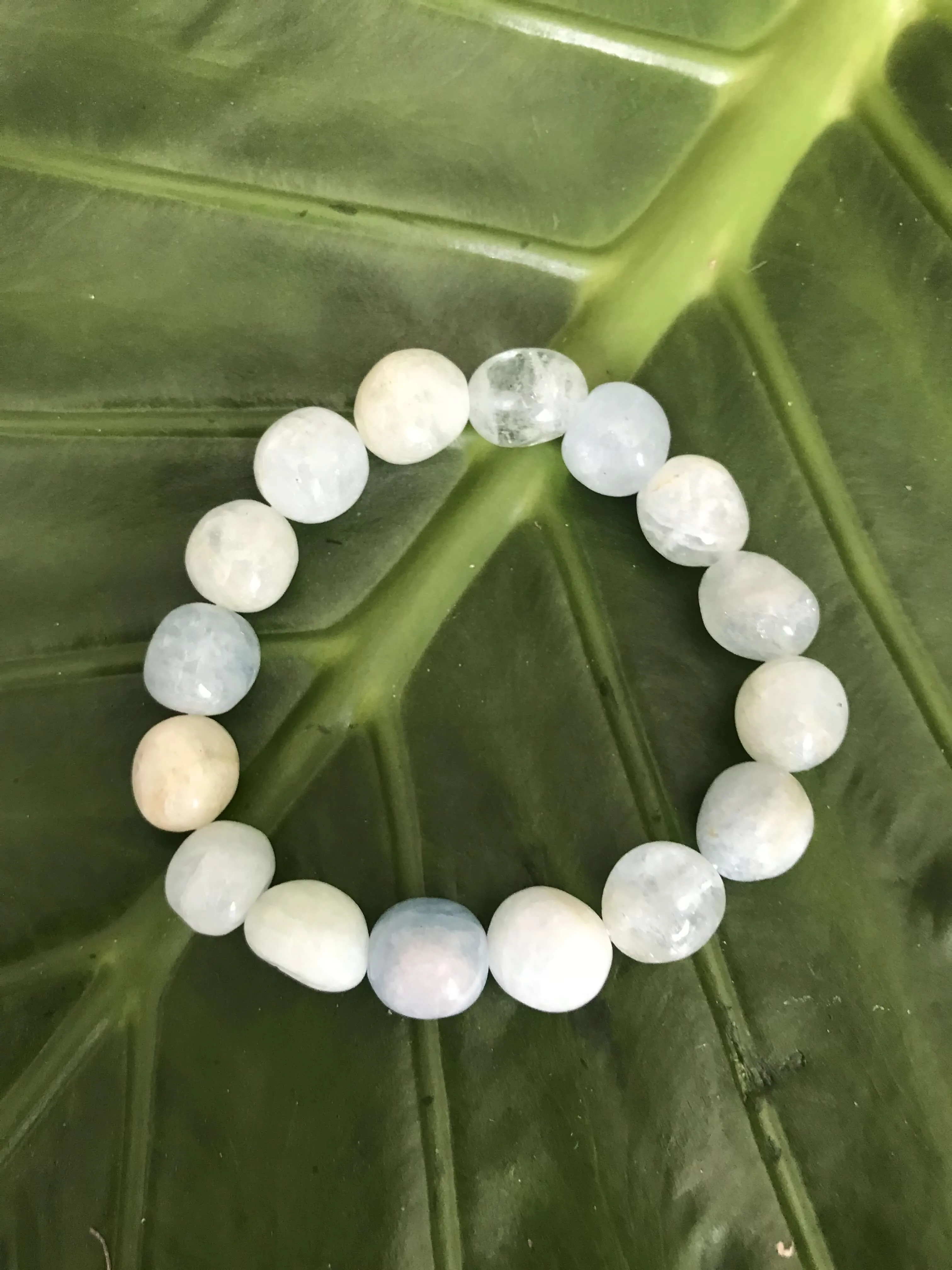 Aquamarine Green Crystal Bracelet