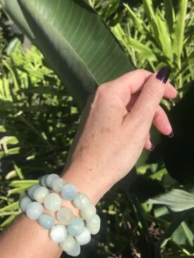 Aquamarine Green Crystal Bracelet