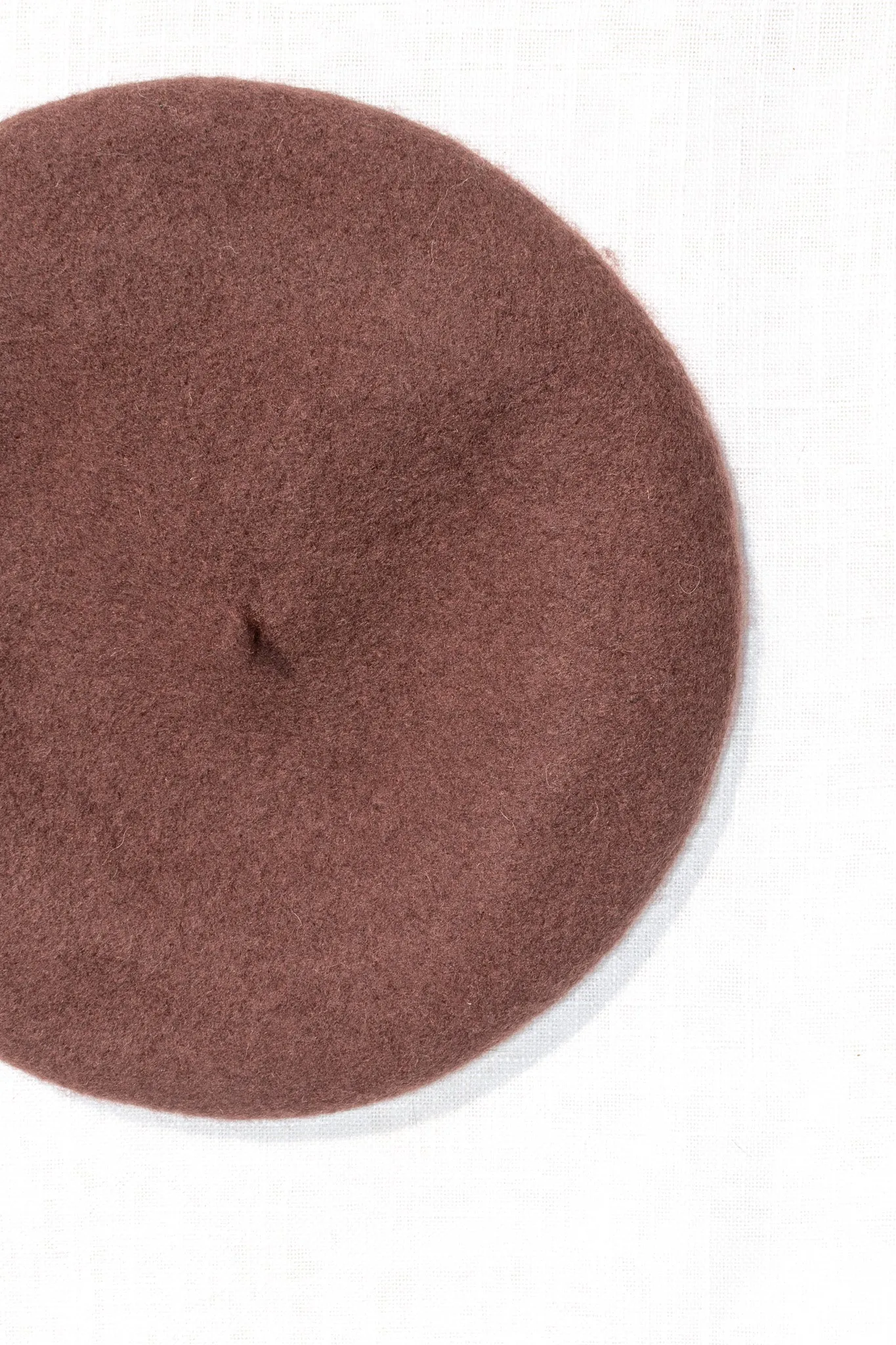 Beret - Chocolate Brown Wool