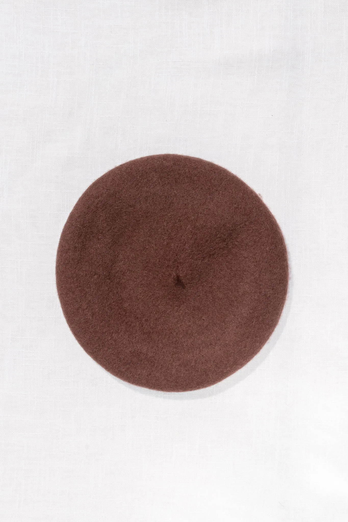 Beret - Chocolate Brown Wool