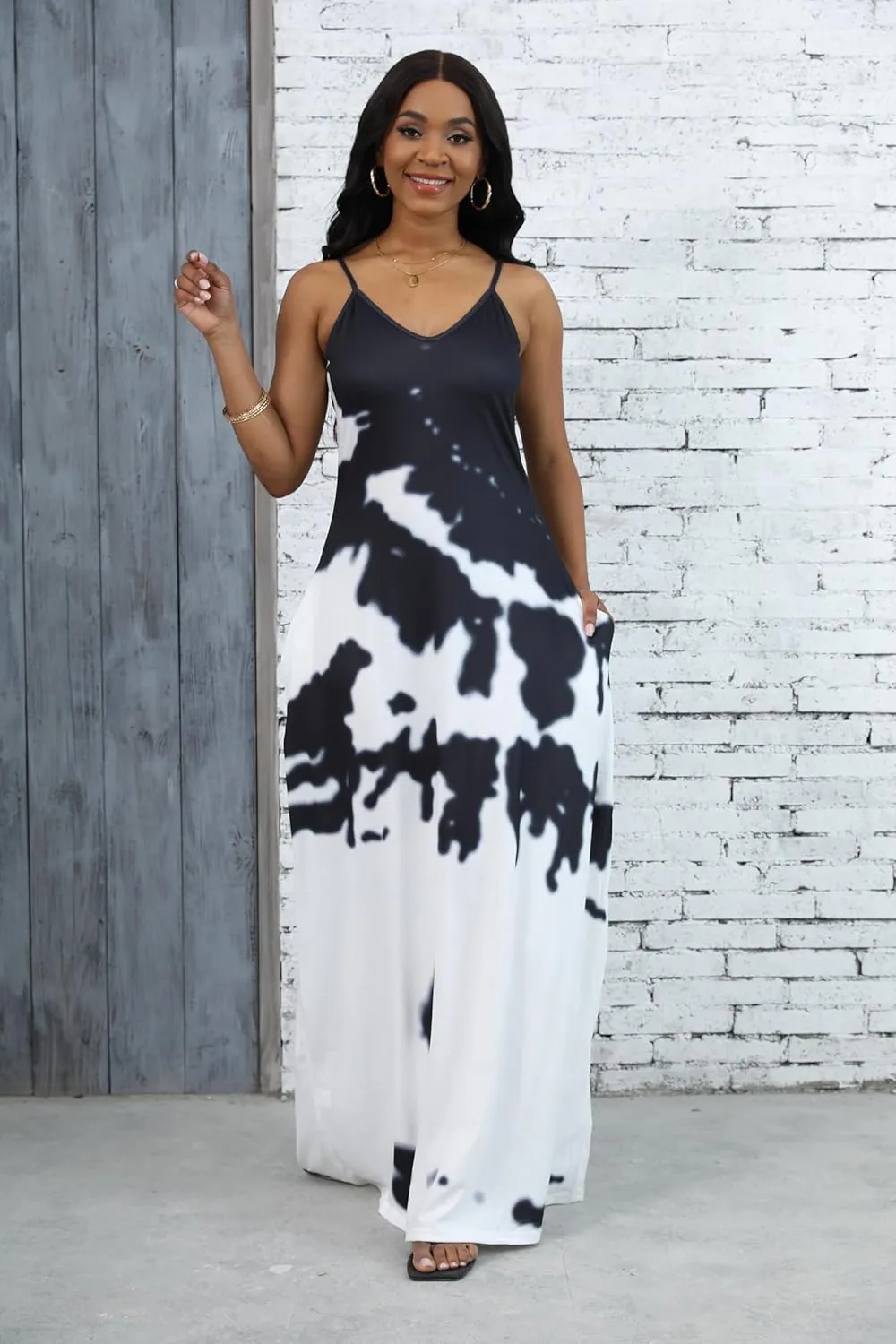BessCops Summer Maxi Dresses for Women 2025 Plus Size Sundresses Casual Fashion Sleeveless Loose Long Sexy Dress with Pockets