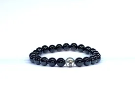 Black Tourmaline Crystal Bead Bracelet