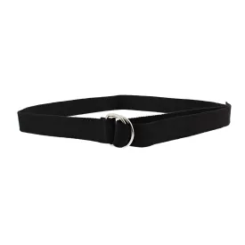 Canvas Webbing Belt with Shiny Silver D-Ring Buckle (Length - 120cm, Width - 3cm)