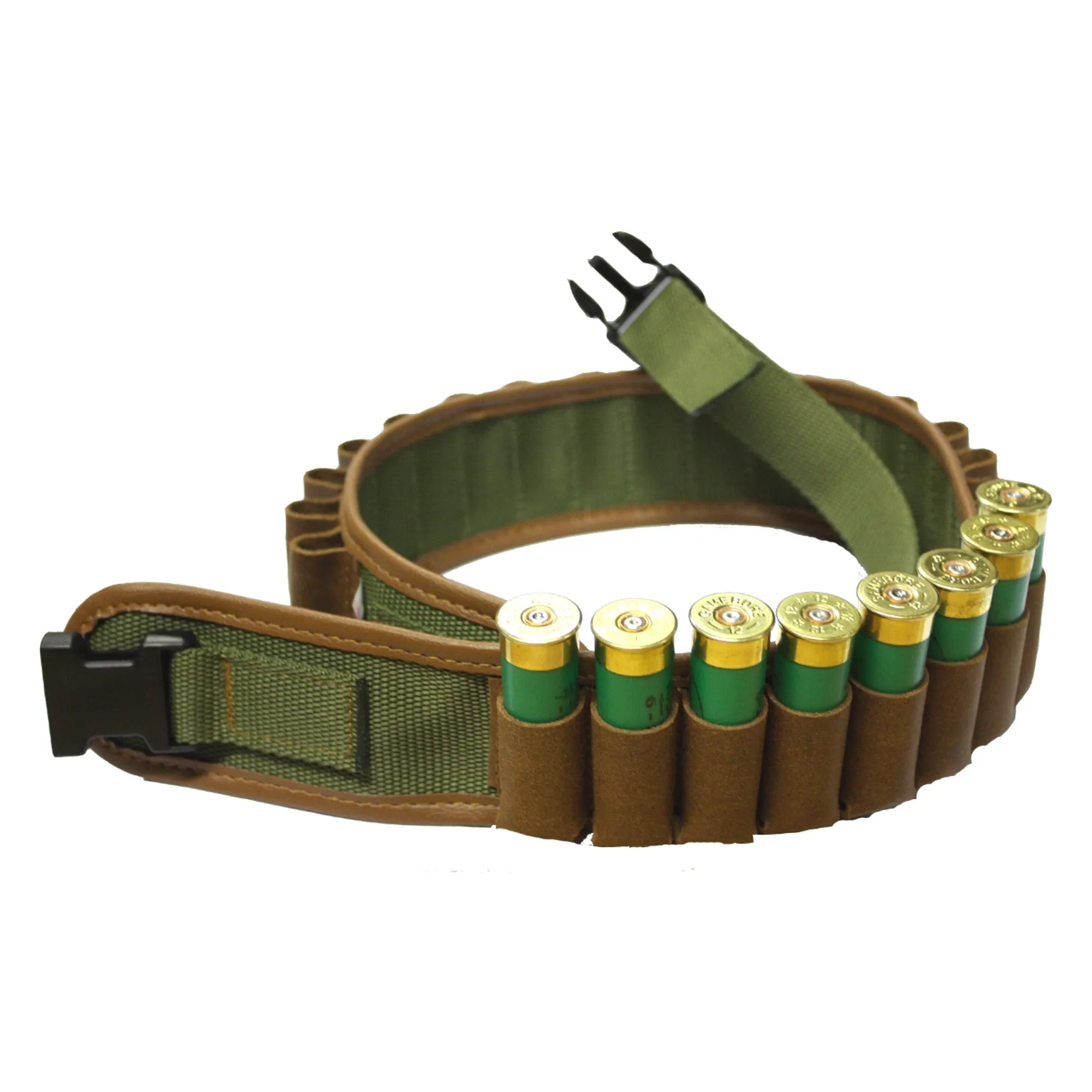 Cartridge Belt Leather On Webbing 12G