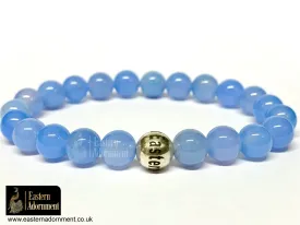 Chalcedony Crystal Bead Bracelet