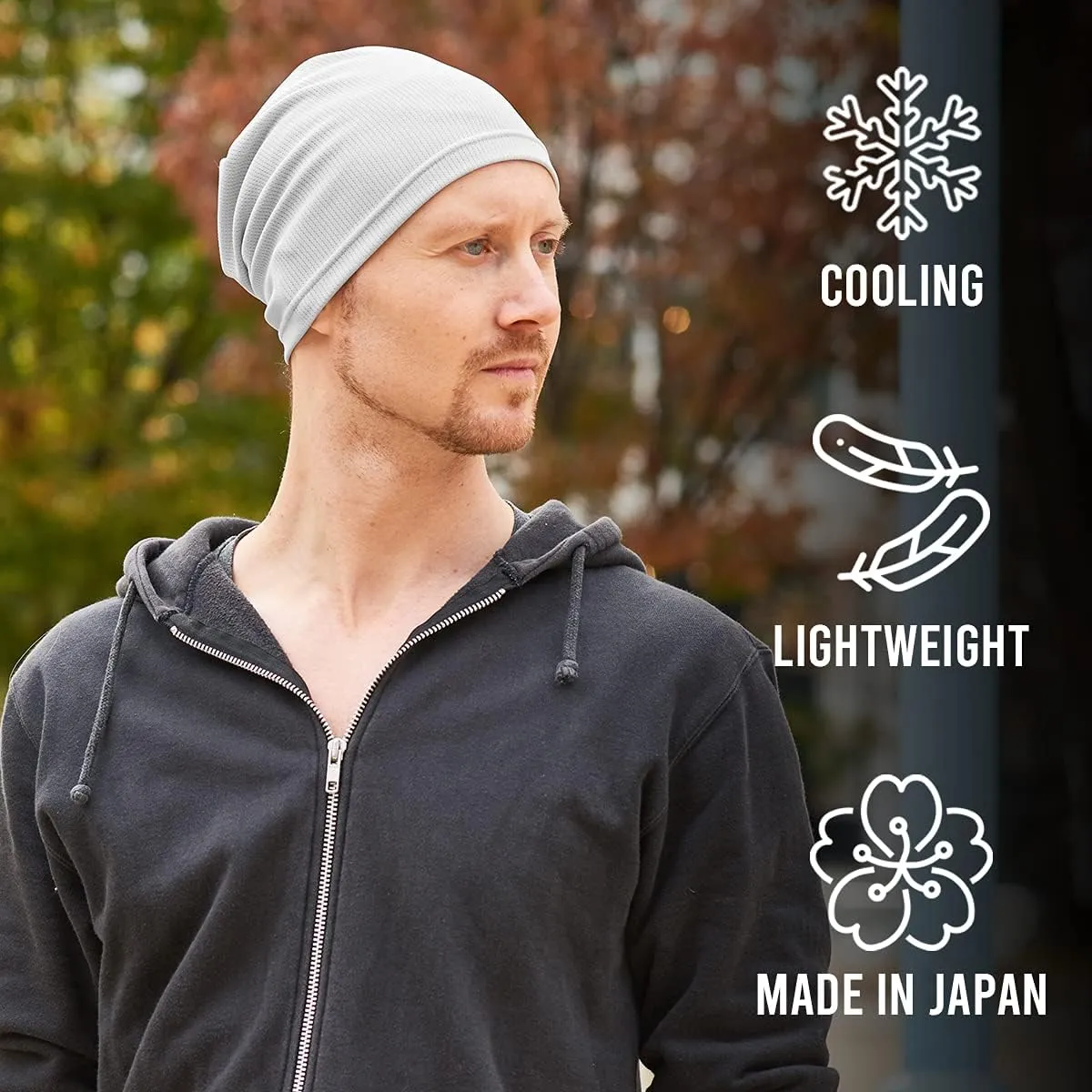 CHARM Mens & Womens Running Sports Beanie, Sweat-Wicking UV-Blocking Helmet Liner Gym Cap & Cycling Hat