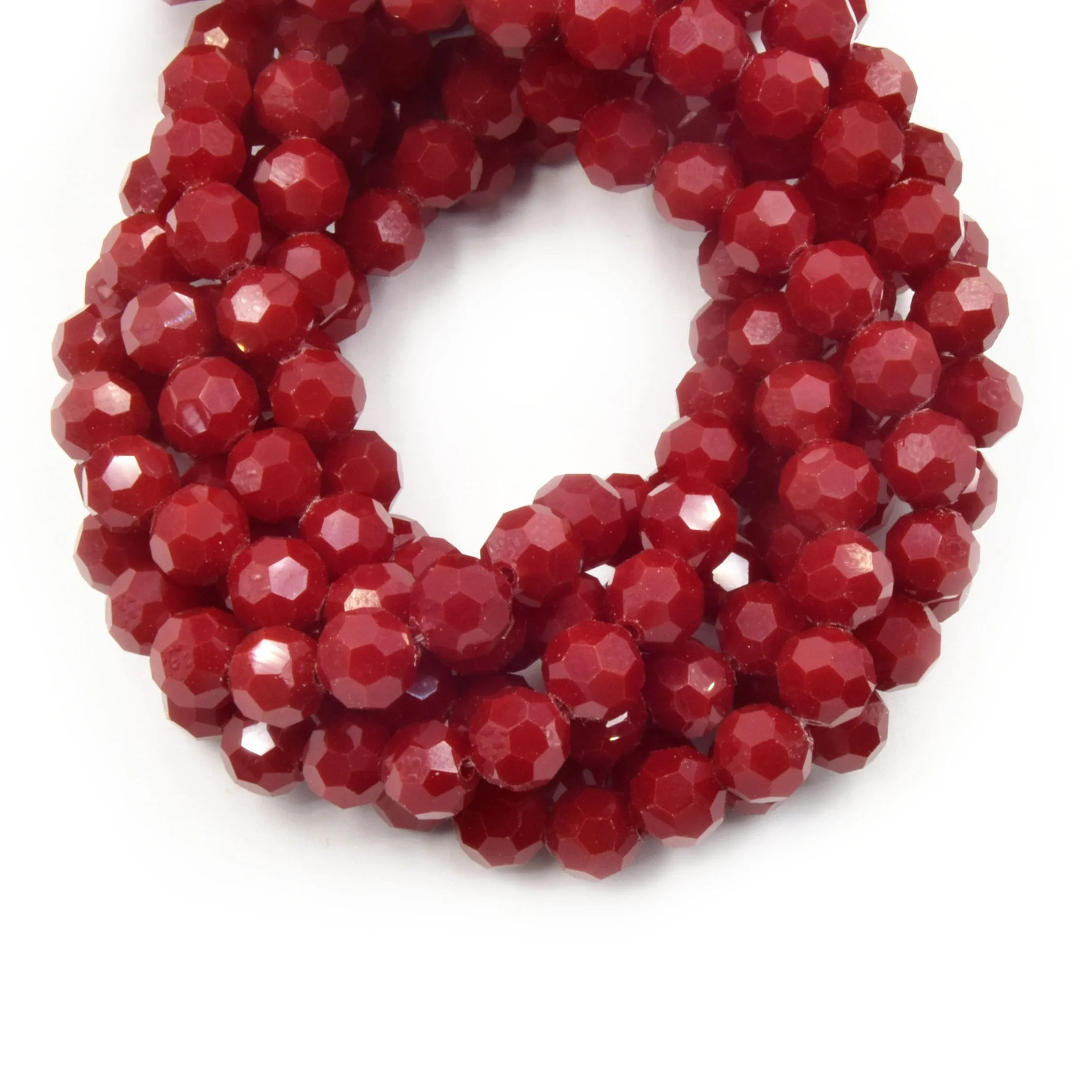 Chinese Crystal Beads 10mm Faceted Round Available in Clear, Gray, Black, Blue, Green, Rainbow, and Red Colors.
