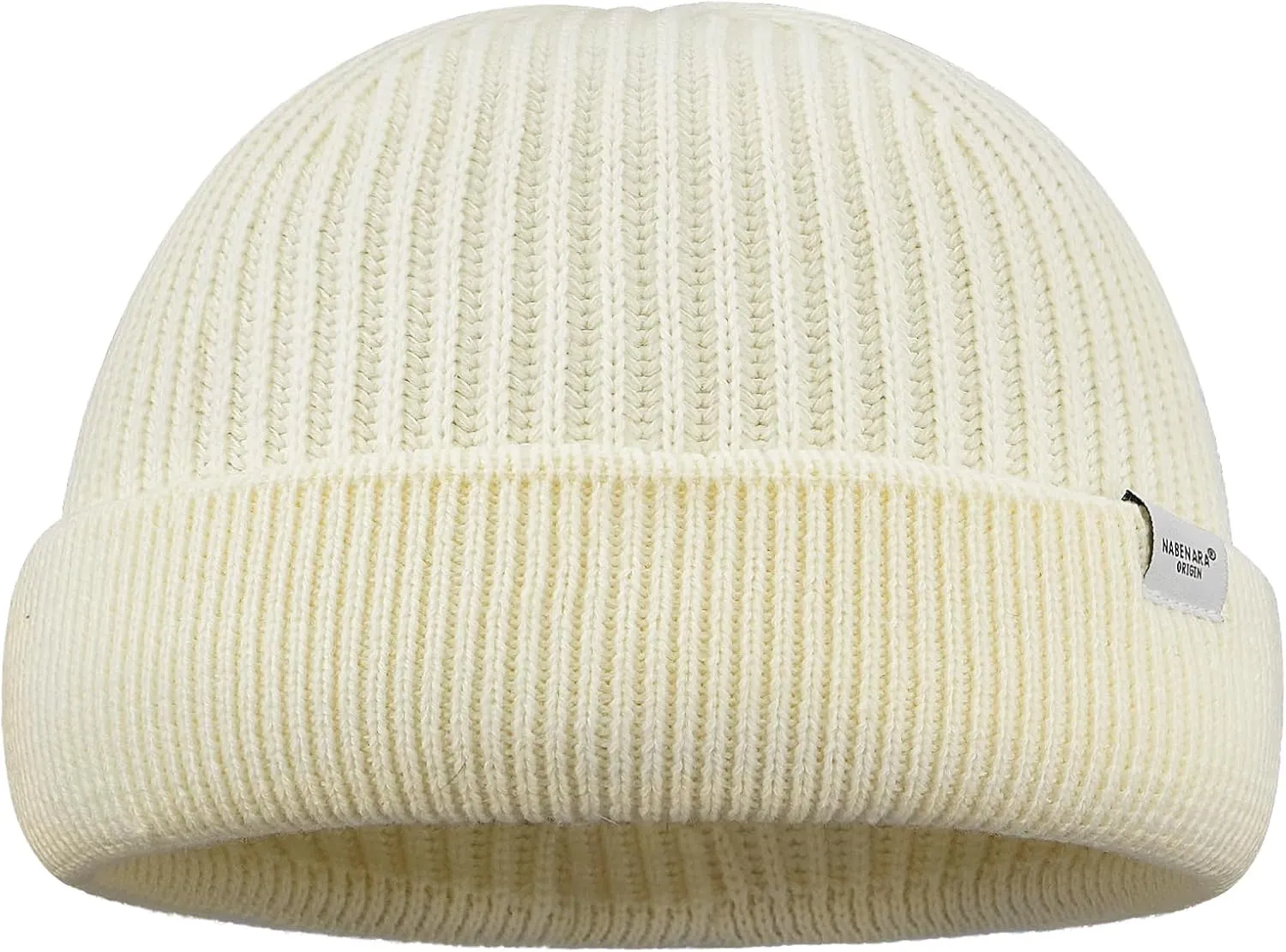 Clakllie Trawler Beanie Watch Hat Knit Cuffed Skullcap Roll-up Edge Stocking Hats Rolled Cuff Knitted Hat Ski Cap