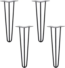 Coffee Table Table Legs Four-Piece Black Iron Cabinet feet - Ten Heights to Choose from, Modern Minimalist Table Legs Bookcase Foot Shoe Cabinet feet