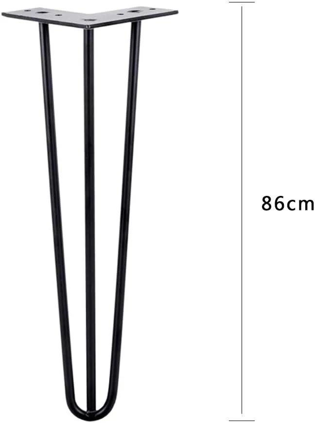 Coffee Table Table Legs Four-Piece Black Iron Cabinet feet - Ten Heights to Choose from, Modern Minimalist Table Legs Bookcase Foot Shoe Cabinet feet