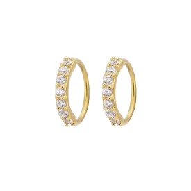 CZ Diamond Sparkle Hoops