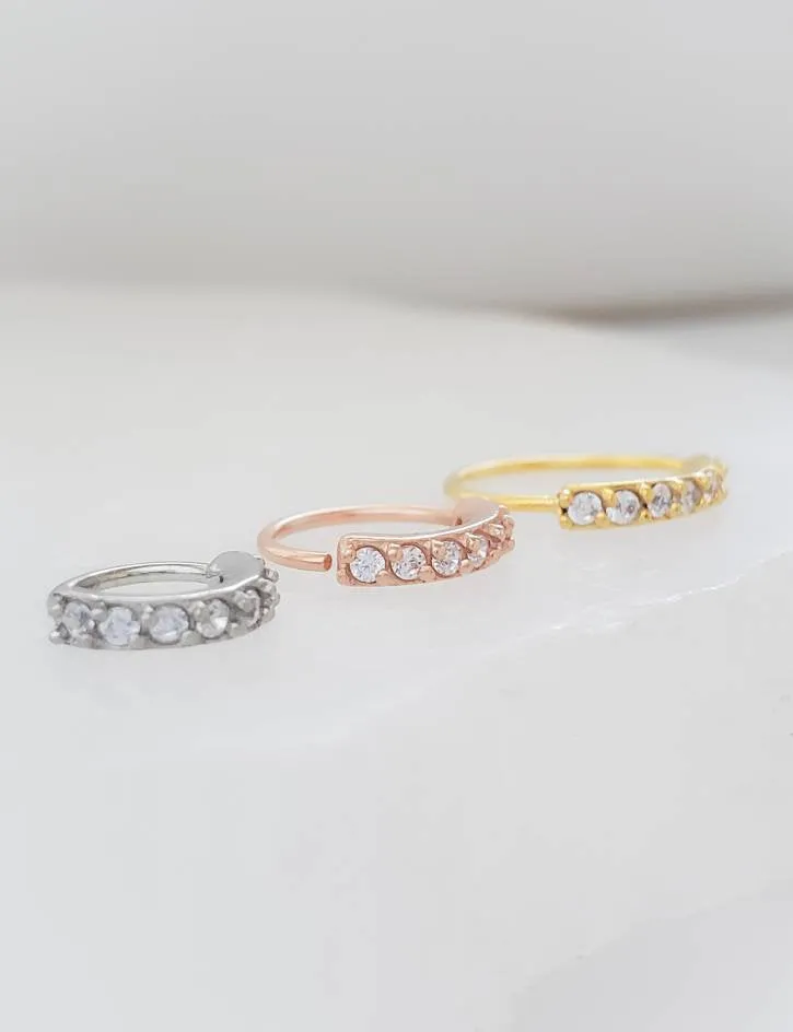 CZ Diamond Sparkle Hoops