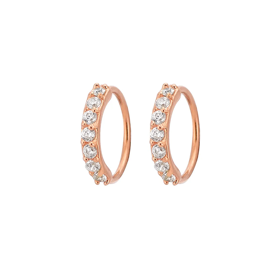CZ Diamond Sparkle Hoops