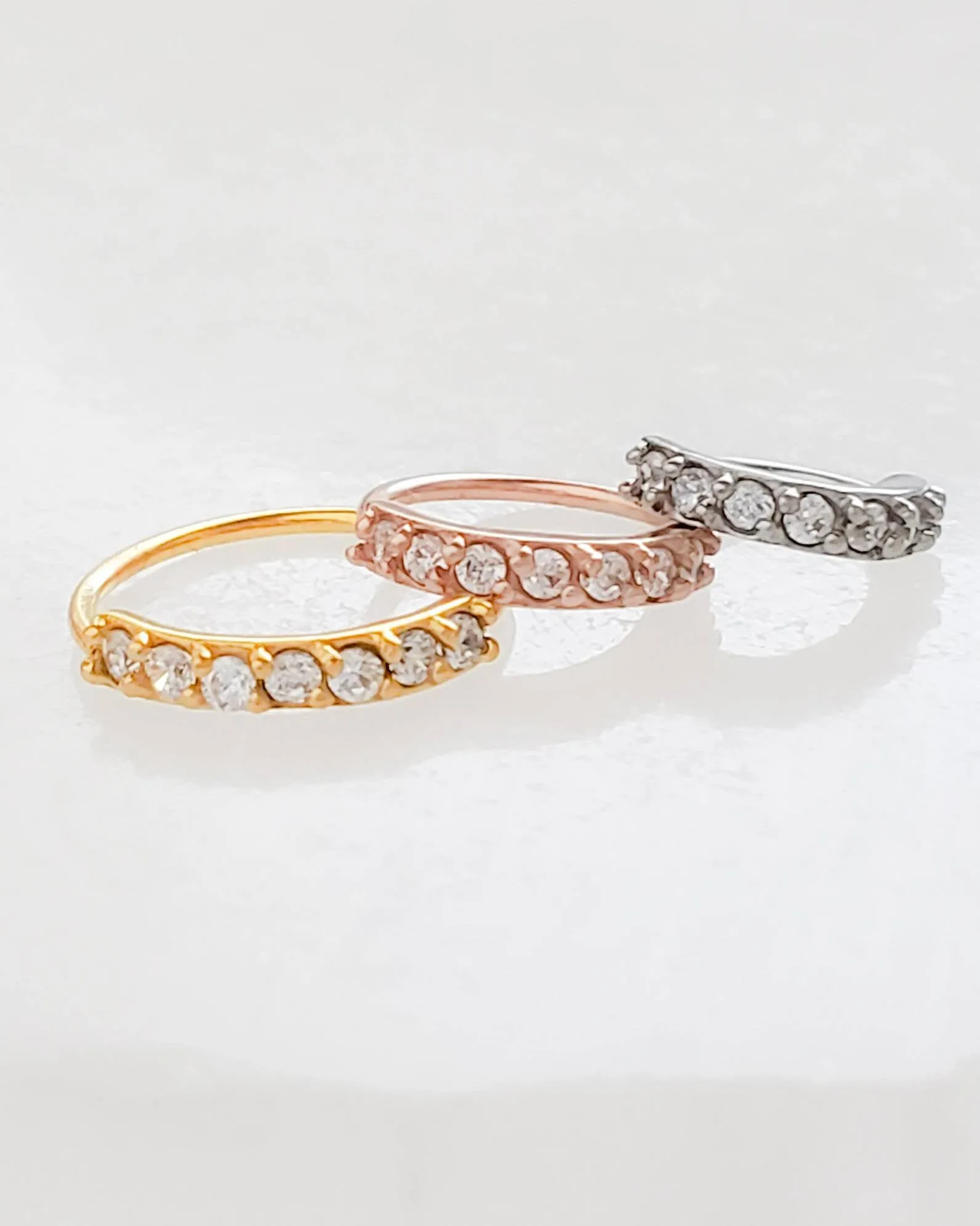 CZ Diamond Sparkle Hoops