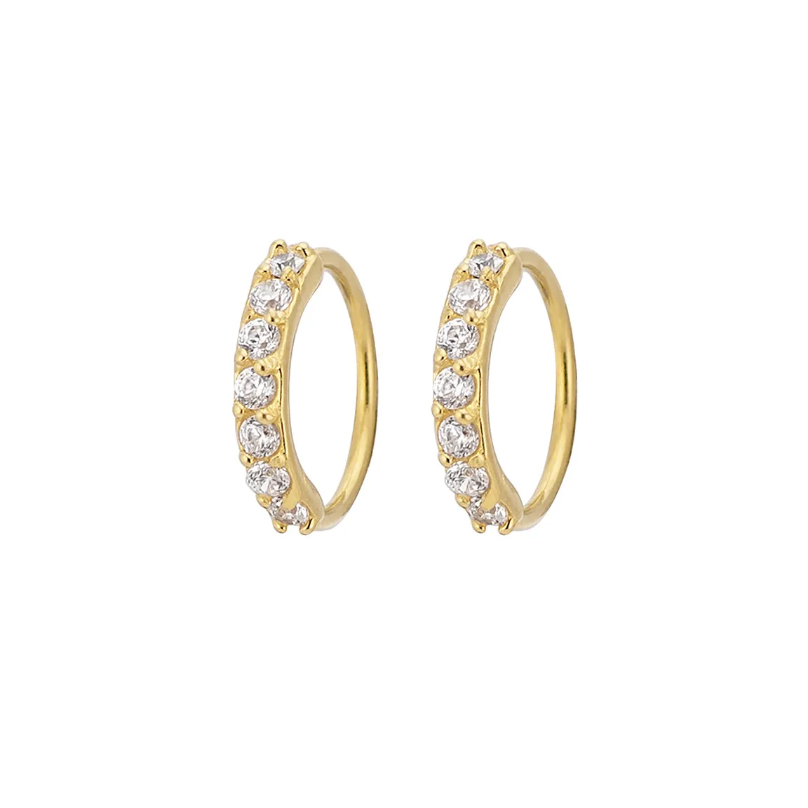 CZ Diamond Sparkle Hoops