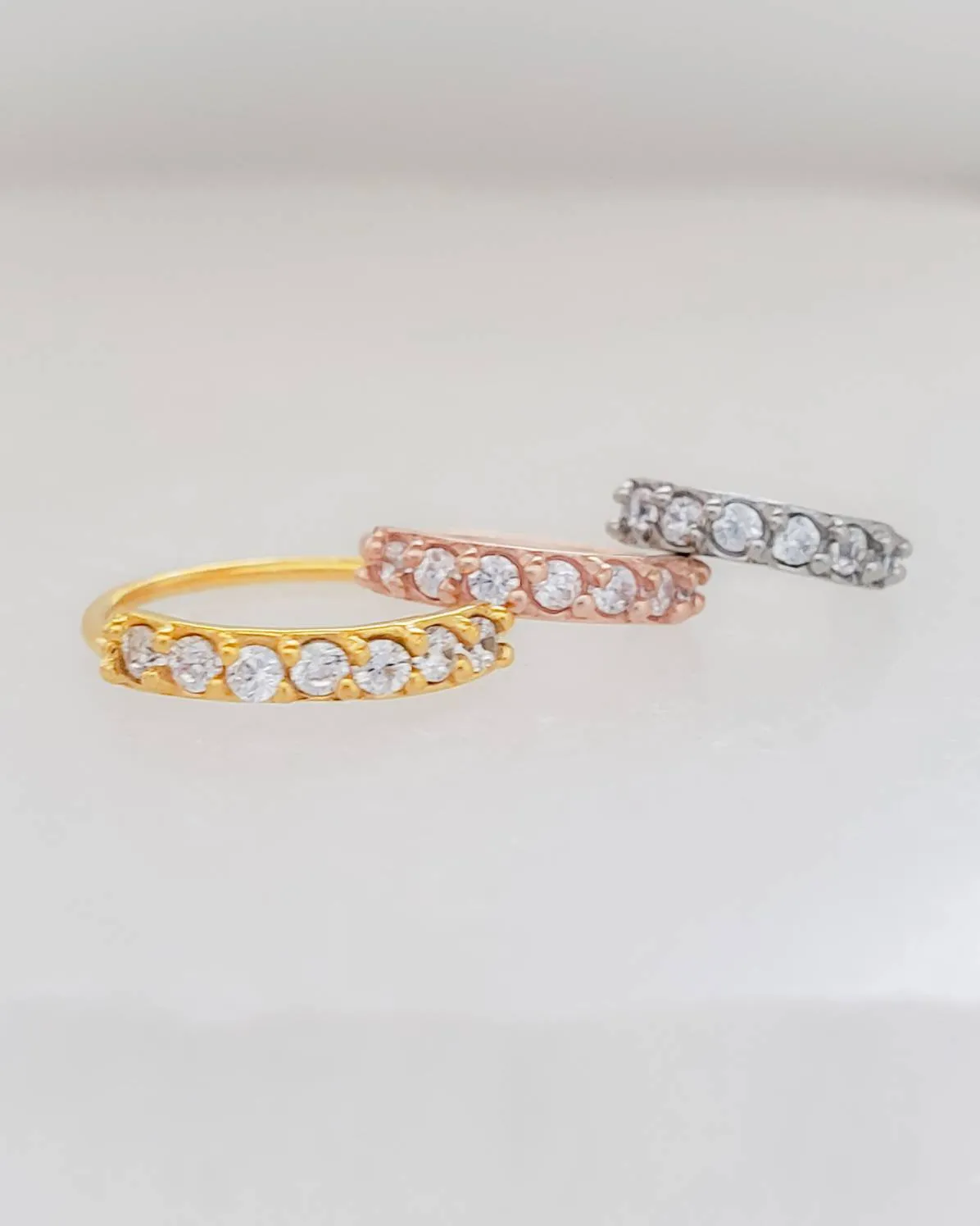 CZ Diamond Sparkle Hoops