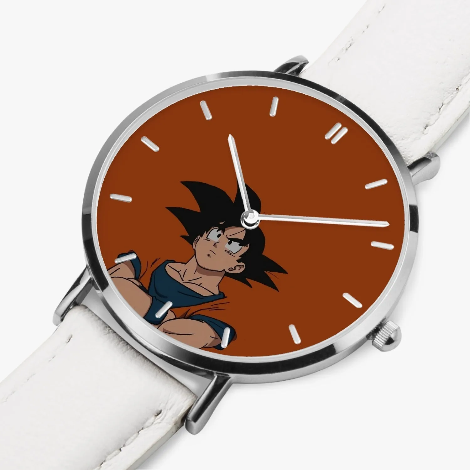 DBZ-Store Awesome Goku Orange Minimalistic Background Watch