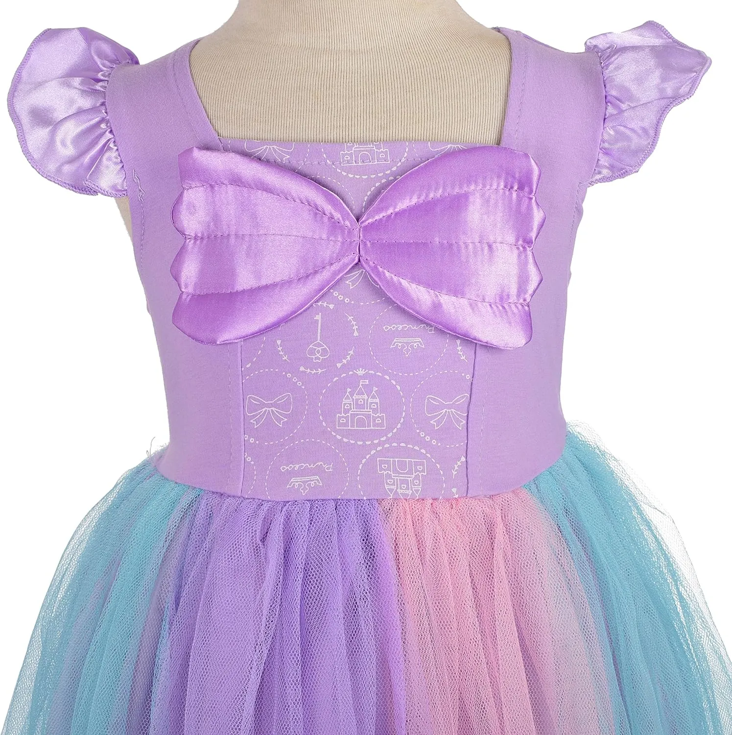 Dressy Daisy Princess Dress Up Clothes Halloween Fancy Party Tulle Skirt Summer Outfit for Baby & Toddler Girls