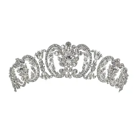 Emilia Vintage Crystal Silver Tiara