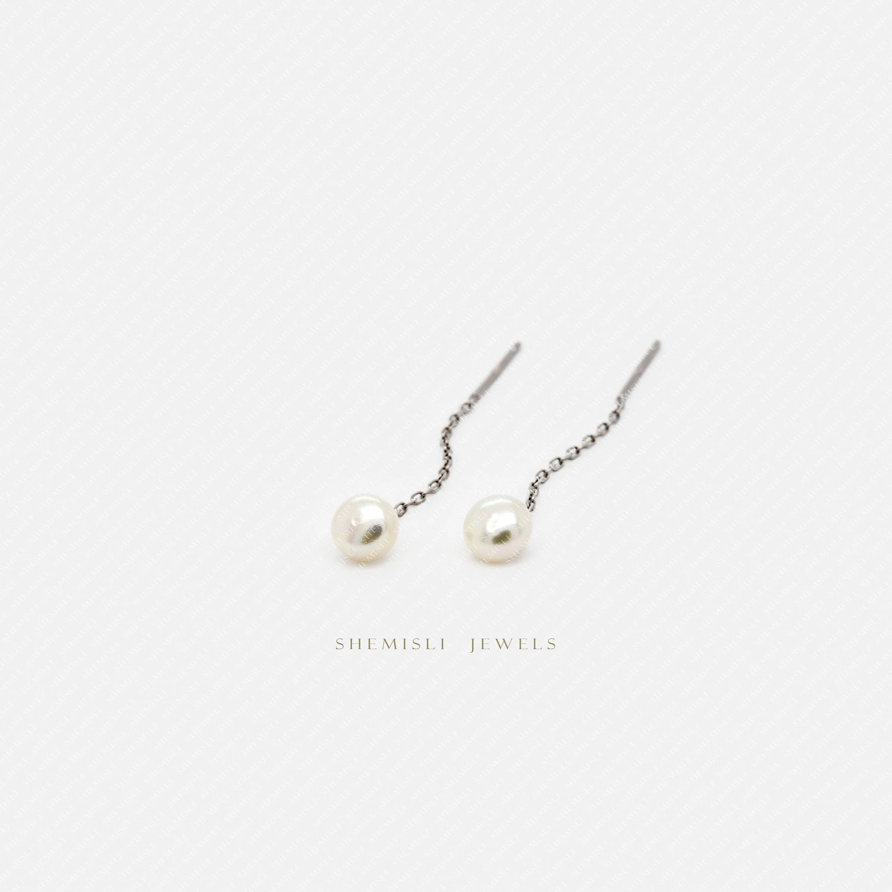 Fresh Water Pearl Threader,  Gold, Silver SHEMISLI - ST013 NOBKG