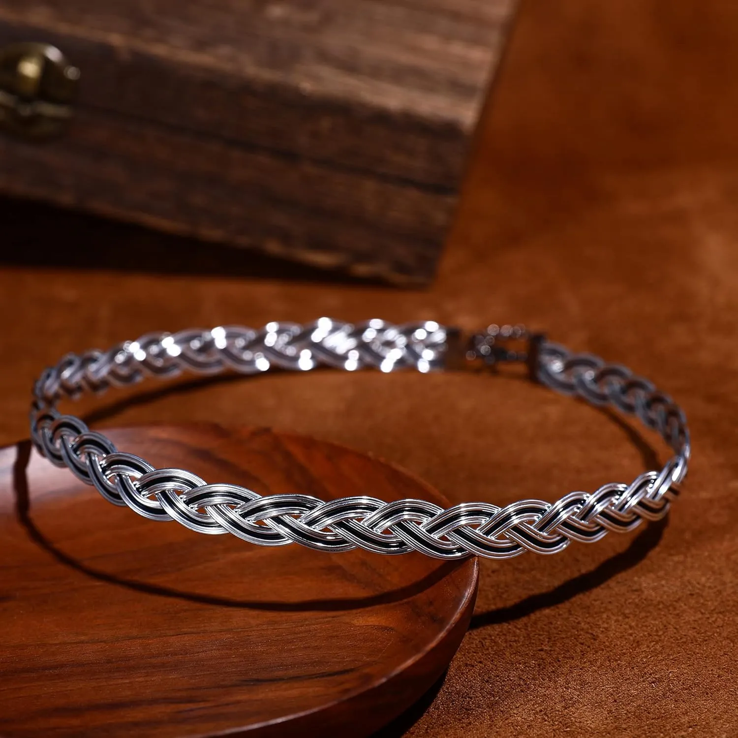 Handmade Celtic Circlet Braided Crown Fairy Cosplay Headpiece Classic vintage headband Tiara for Renaissance Wedding