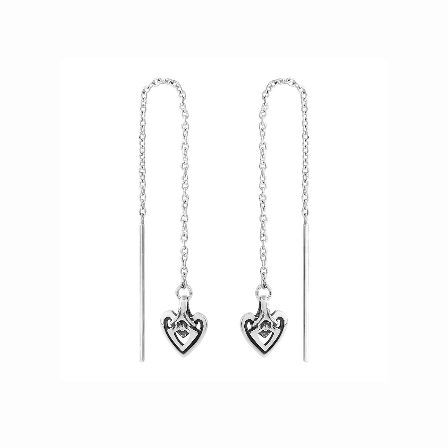 Heart Threaders Silver