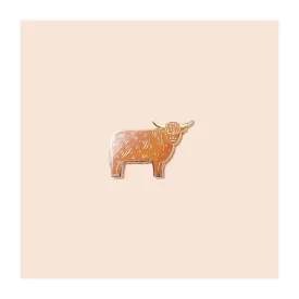 Highland Cow Enamel Pin