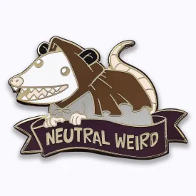 HYMGHO Dice: HYPN048 - Quest's Reward Fine Art Pin - Alternative Alignments - Neutral Weird - Opossum