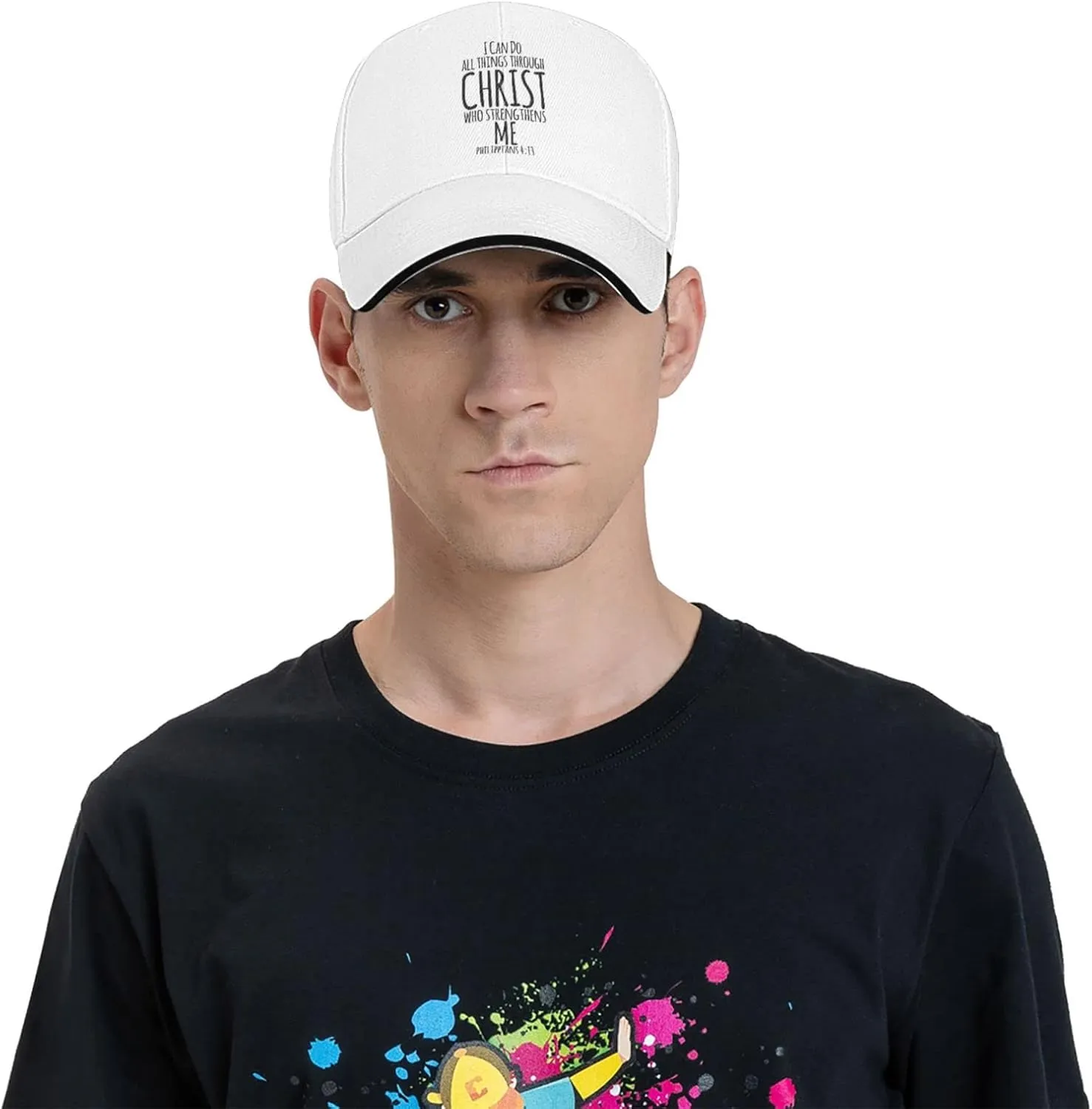 I Can Do All Things Through Christ, Christian God Baseball Caps Men Women Ball Hat Adjustable Trucker Hat Cowboy Hat