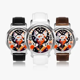 Indian Silverfox 46mm Unisex Automatic Watch (Silver)