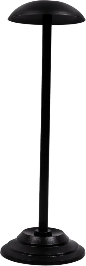 Lord of Battles Iron Helmet Stand Hand Forged from Iron Medieval Helmets Stand Roman Helmets Norman Helmets Display Dcor Accessory Black Finish (17 inches Helmet Stand)