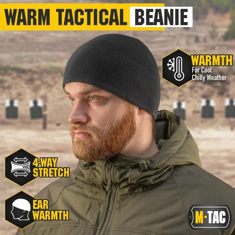 M-Tac Grid Fleece Beanie - Tactical Watch Cap - Breathable Hat Lightweight Scull Cap