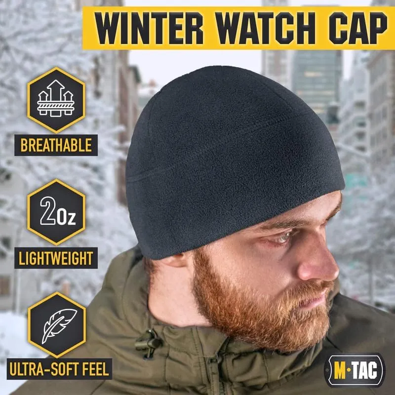 M-Tac Grid Fleece Beanie - Tactical Watch Cap - Breathable Hat Lightweight Scull Cap