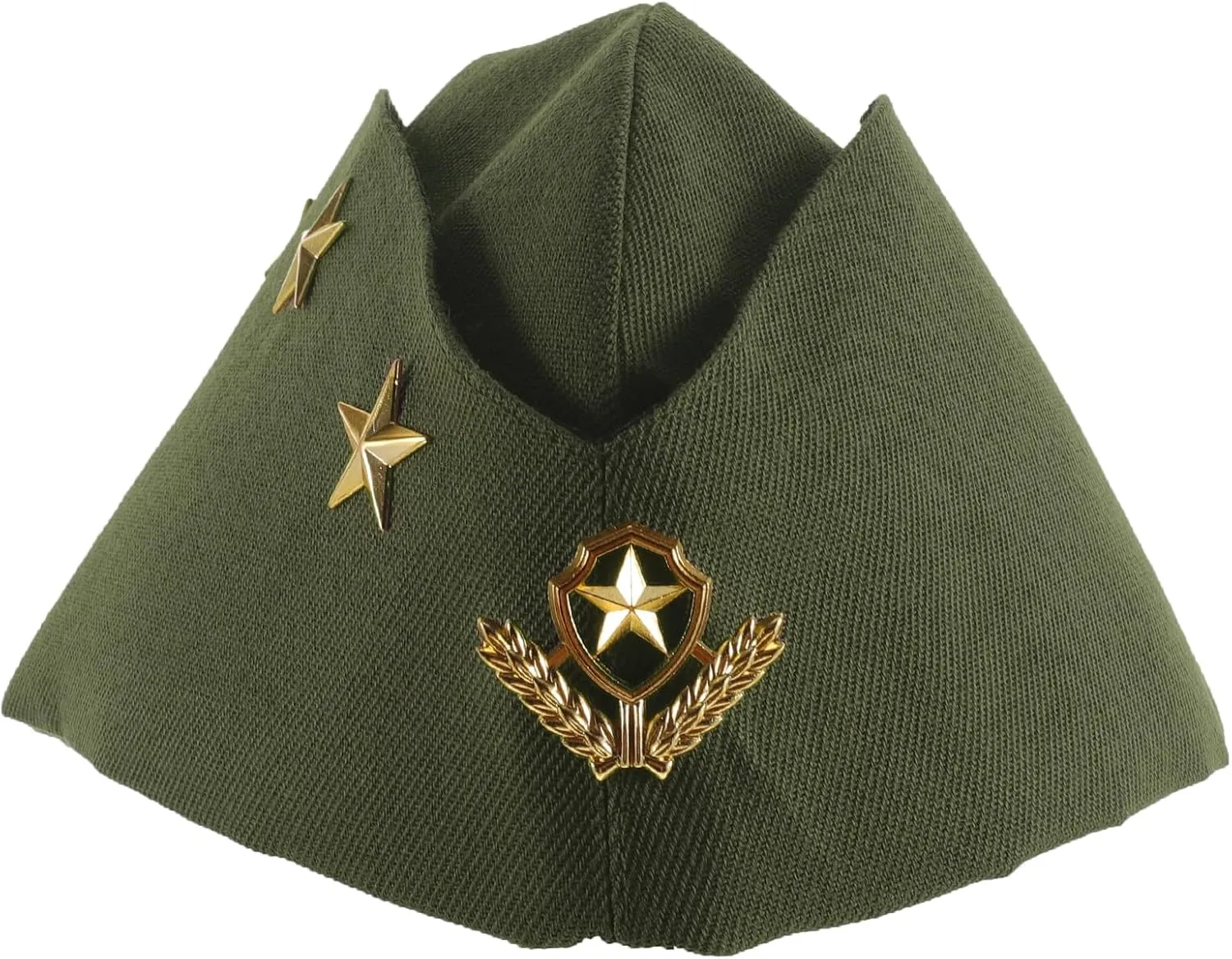 Nautical Sailor Hat, Wheat Stewardess Beret Hat for Halloween Costume, Airline Accessory Adult Cosplay Costume, Army Green