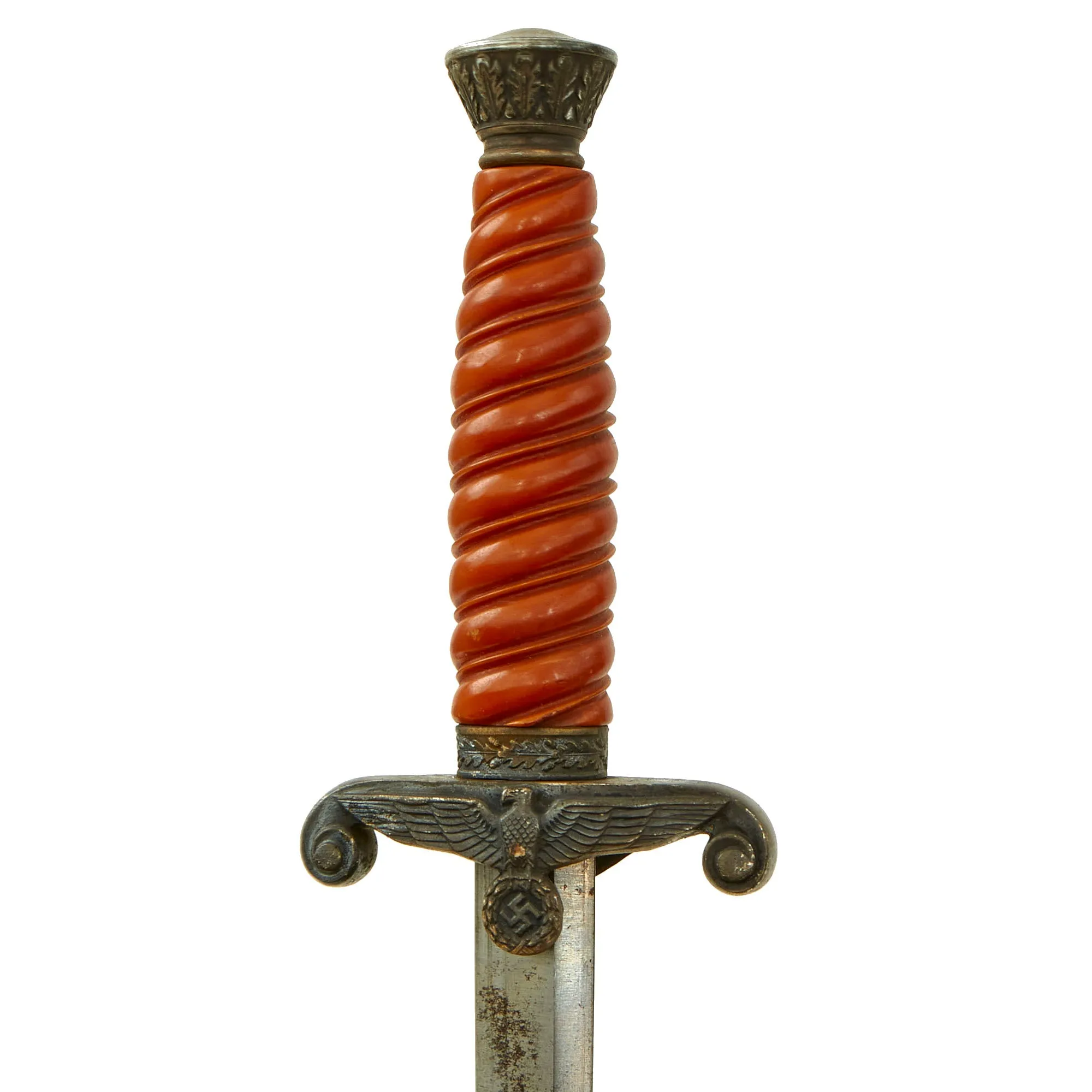 Original German WWII Army Heer Officer Dagger by Alcoso circa 1940 with Scabbard