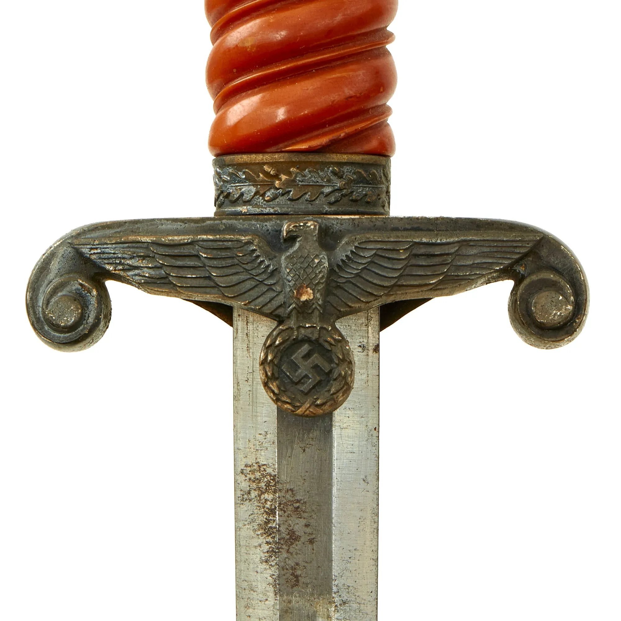 Original German WWII Army Heer Officer Dagger by Alcoso circa 1940 with Scabbard