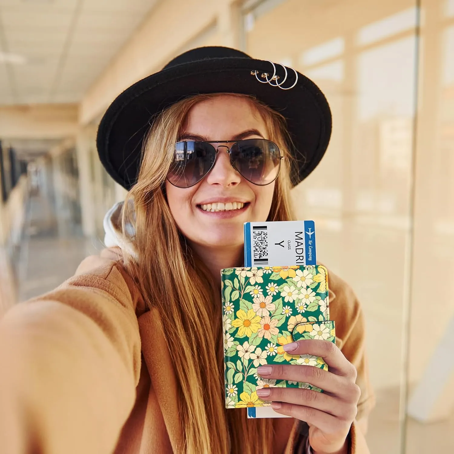 passport holder, passport cover, vaccine card holder, waterproof leather travel wallet with rfid blocking for men/women