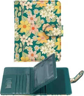passport holder, passport cover, vaccine card holder, waterproof leather travel wallet with rfid blocking for men/women