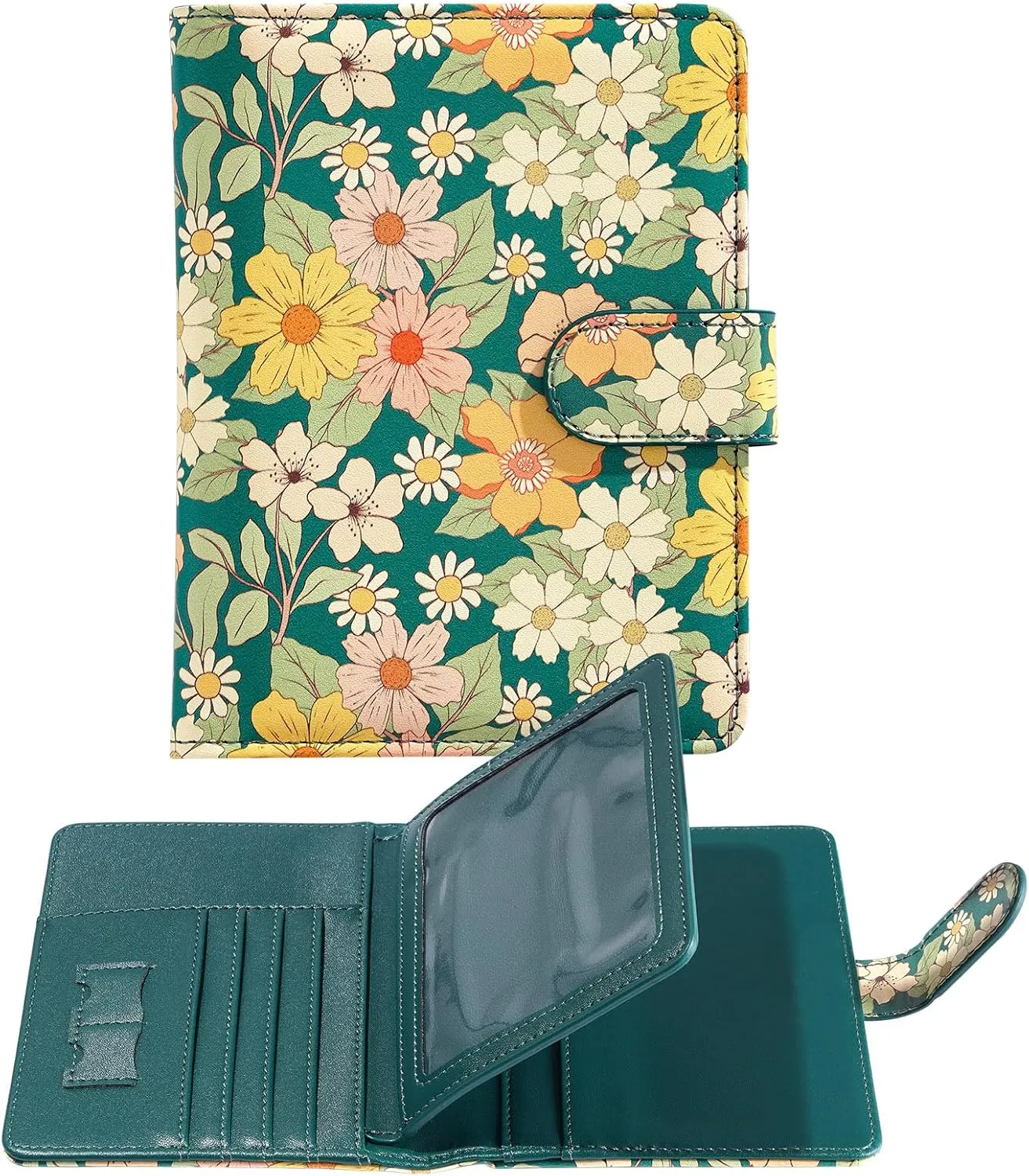 passport holder, passport cover, vaccine card holder, waterproof leather travel wallet with rfid blocking for men/women