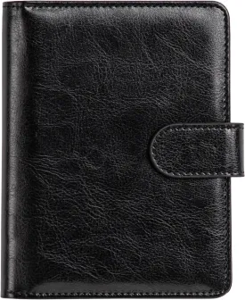 passport holder, passport cover, vaccine card holder, waterproof leather travel wallet with rfid blocking for men/women