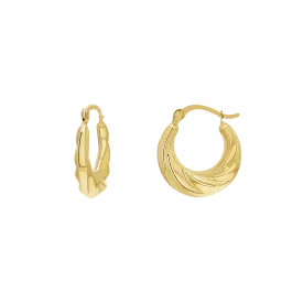 Petit Croissant Hoop Earrings