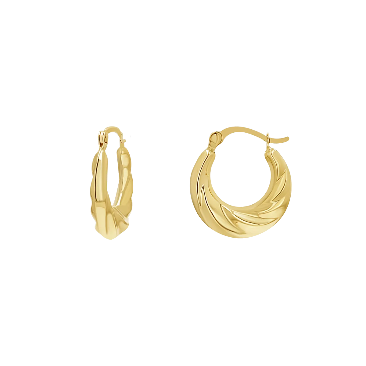 Petit Croissant Hoop Earrings
