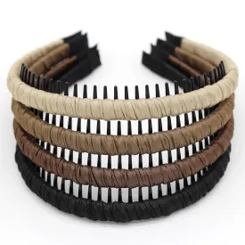 Plastic Headbands for Women,Non Slip Hair Bands for women's hair,headband with teeth Suitable Spa,Yoga,Sports and Daily Use (Pack of 4)